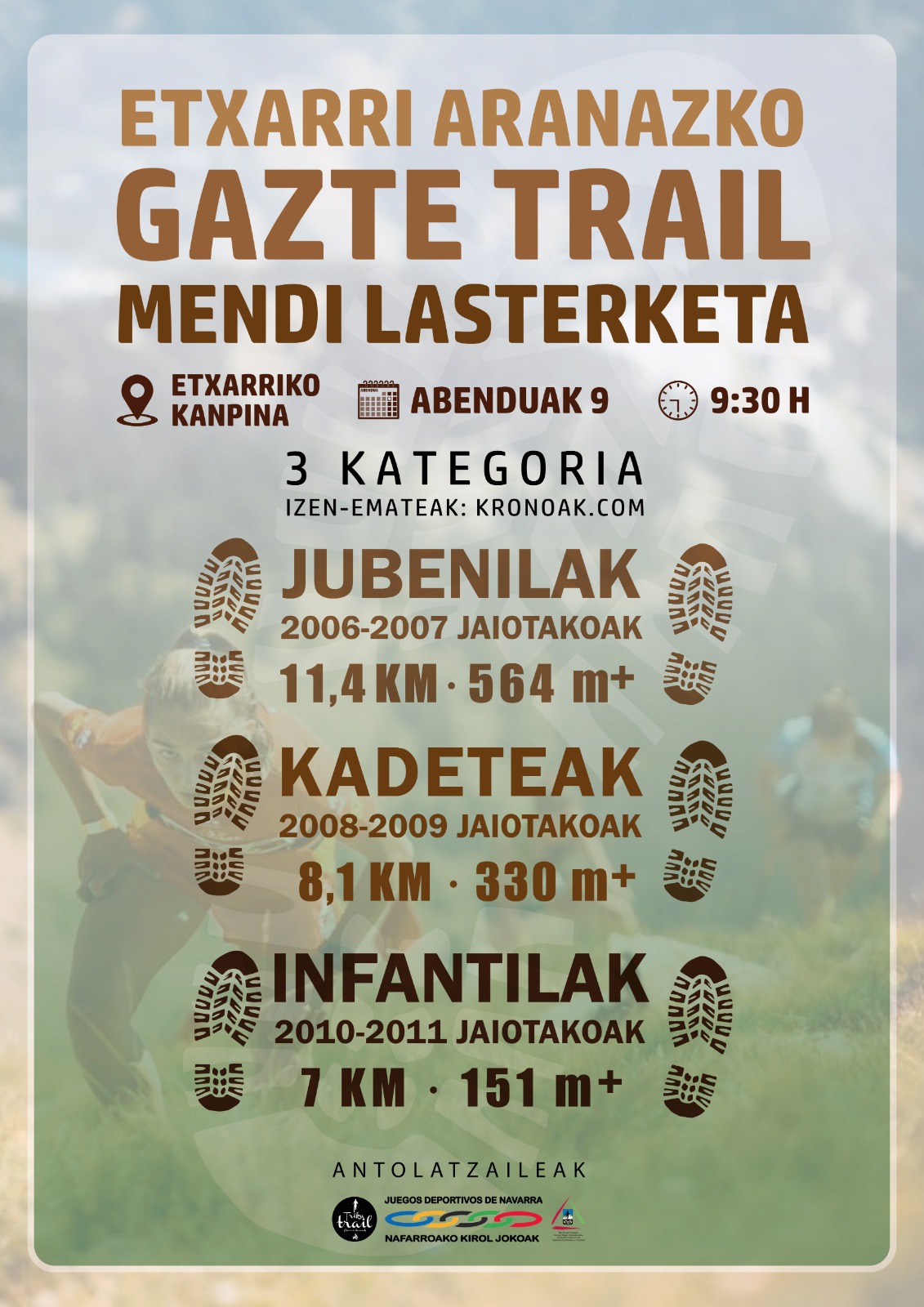 ETXARRIKO GAZTE TRAIL. JUEGOS DEPORTIVOS DE NAVARRA